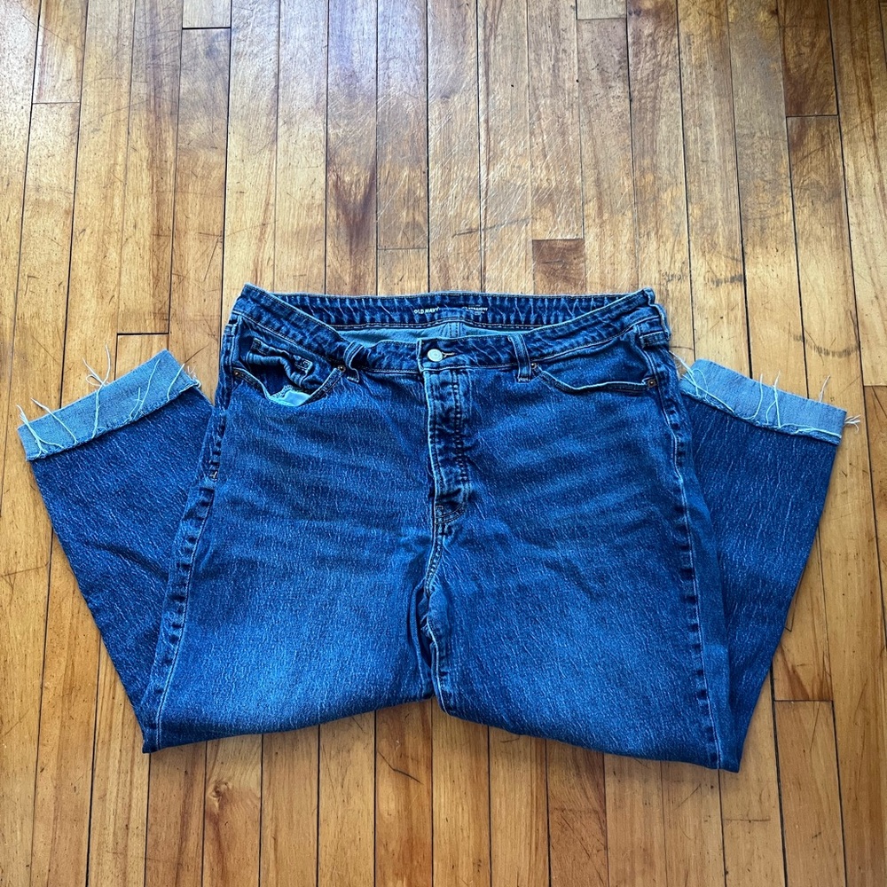 Old Navy High-Rise‎ OG Straight Jeans Mid-Wash Women’s 18